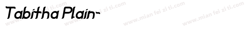 Tabitha Plain字体转换